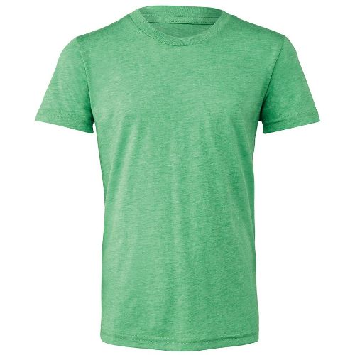 Bella Canvas Youth Triblend Short Sleeve Tee Green Triblend